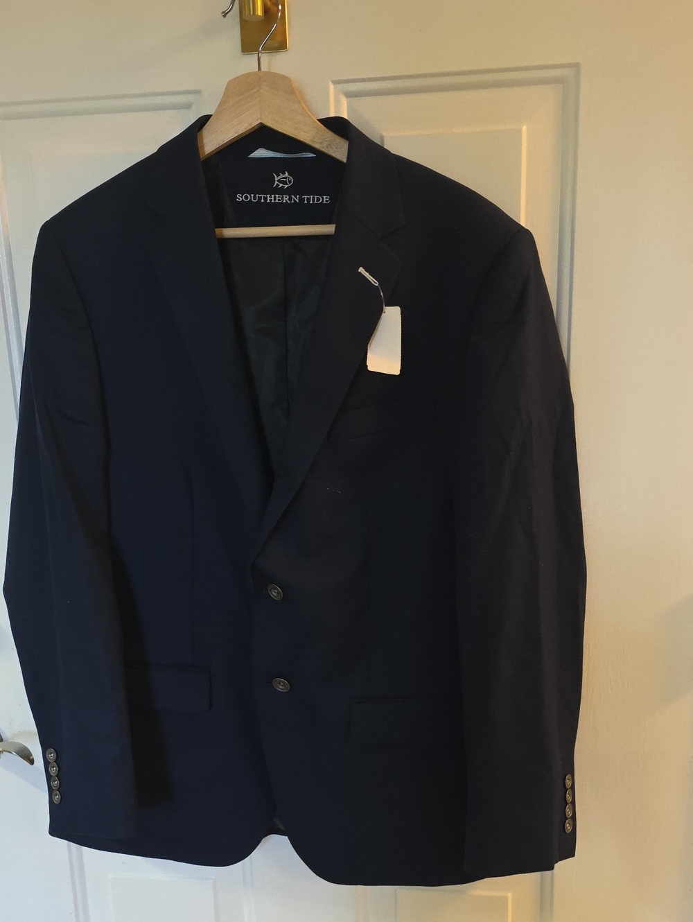 42S Southern Tide Navy Sport Coat - Classic Two-Button Blazer
